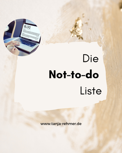 Die «Not-To-Do» Liste